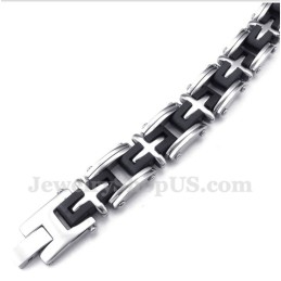 Bracelet Croix En Titane Pour Homme