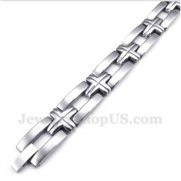 Bracelet Croix En Titane Pour Homme