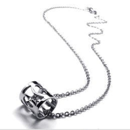 Collier Creux En Titane De 15,4 Pouces