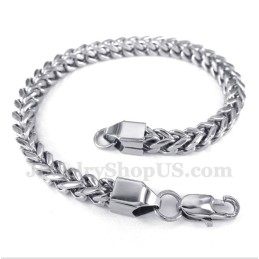 Bracelet Homme En Argent Et Titane
