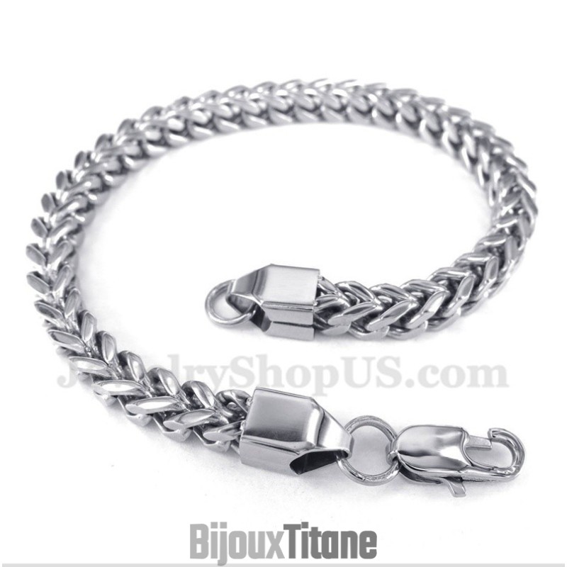 Bracelet Homme En Argent Et Titane Bracelet Homme En Argent Et Titane