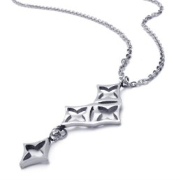 Collier Étoiles En Titane Et Argent De 15,4 Pouces