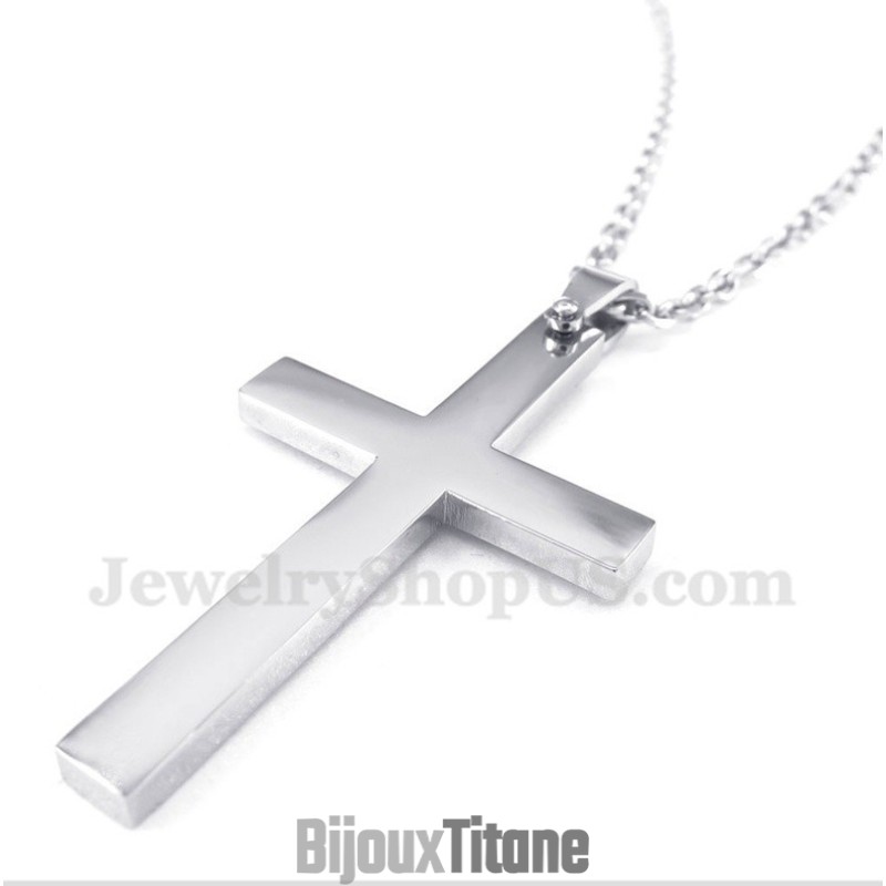 Pendentif Croix En Titane Pour Homme Avec Chaîne Gratuite Pendentif Croix En Titane Pour Homme Avec Chaîne Gratuite