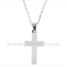 Pendentif Croix En Titane Pour Homme Avec Chaîne Gratuite