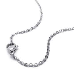 Collier Étoiles En Titane Et Argent De 15,4 Pouces