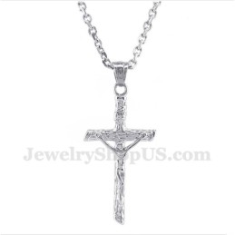 Pendentif Jésus En Titane Pour Homme Avec Chaîne Offerte