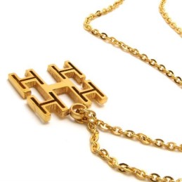 Collier En Titane Doré De 15,7 Pouces