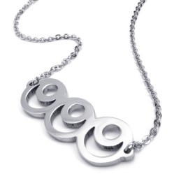 Collier Tendance En Argent Titane De 15,7 Pouces
