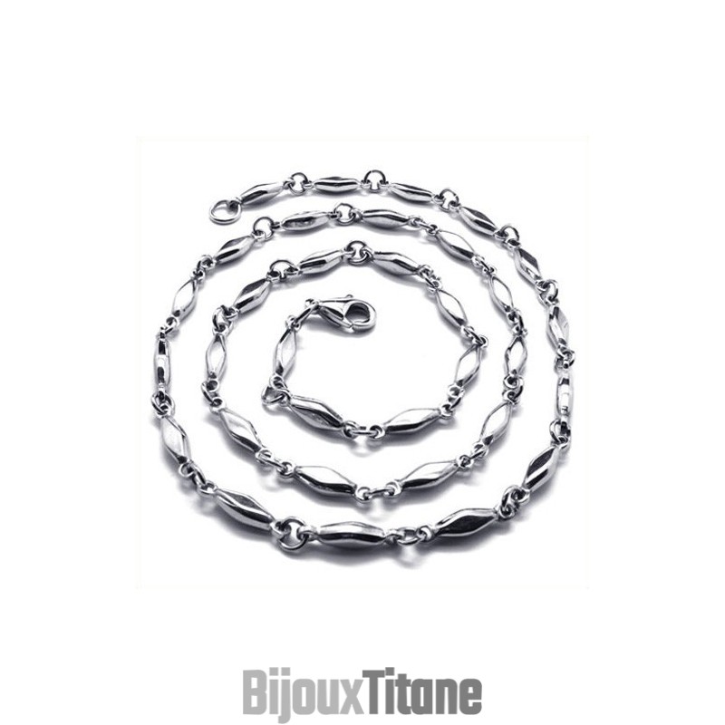 Collier En Titane Et Diamant De 20,9 Pouces