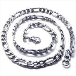 Collier Simple En Argent Titane De 57 Cm