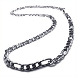 Collier Simple En Argent Titane De 57 Cm