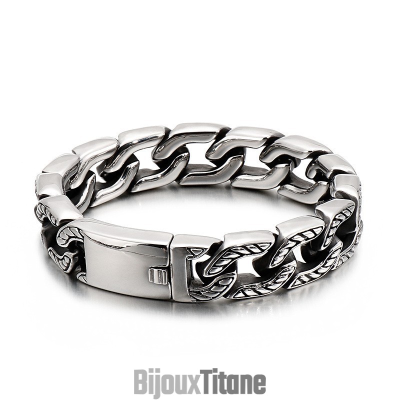 Bracelet Tête De Mort En Titane Tendance Pour Homme Bracelet Tête De Mort En Titane Tendance Pour Homme