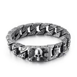 Bracelet Croix Chic En Titane Bracelet Tête De Mort En Titane Pour Homme