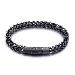 Bracelet En Titane Pour Homme, Bijou Tendance Style Hip-Hop Rétro