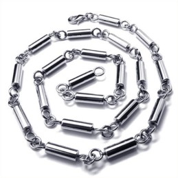 Collier Cylindrique En Titane De 19,7 Pouces