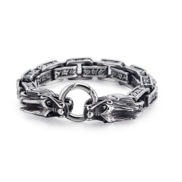 Bijoux Tendance En Titane Pour Hommes, Bracelets En Forme De Tête De Dragon, Style Vintage, Tendance