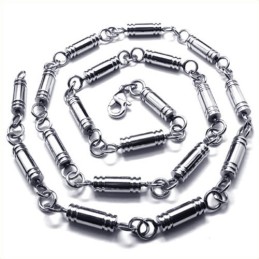 Collier Cylindrique En Titane De 21,7 Pouces