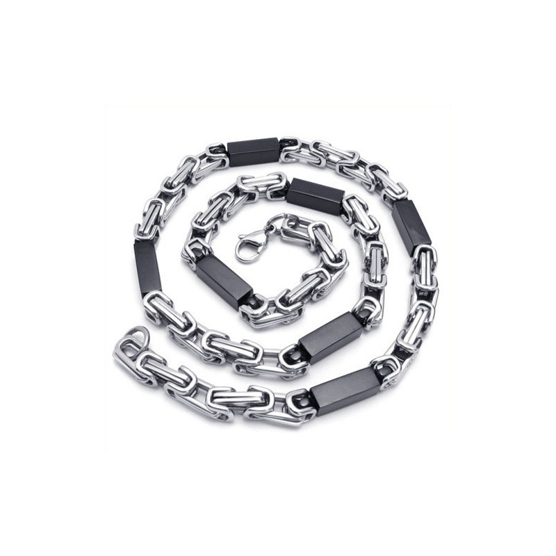 Collier Cuboïde En Titane De 21,7 Pouces Collier Cuboïde En Titane De 21,7 Pouces