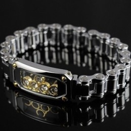 Bracelets En Titane Et Diamant Pour Hommes