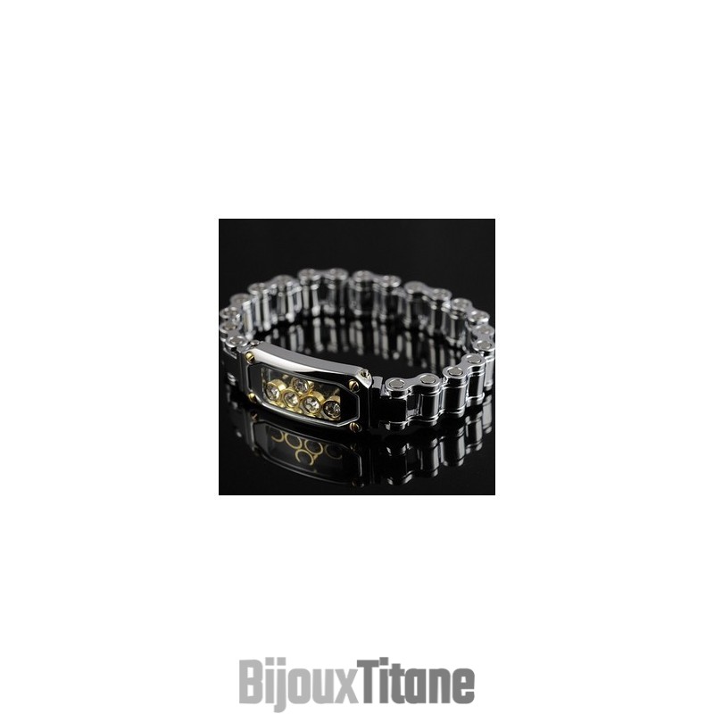 Bracelets En Titane Et Diamant Pour Hommes