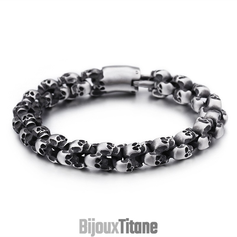 Bracelet Tête De Mort Style Chic Bracelet Tête De Mort Style Chic