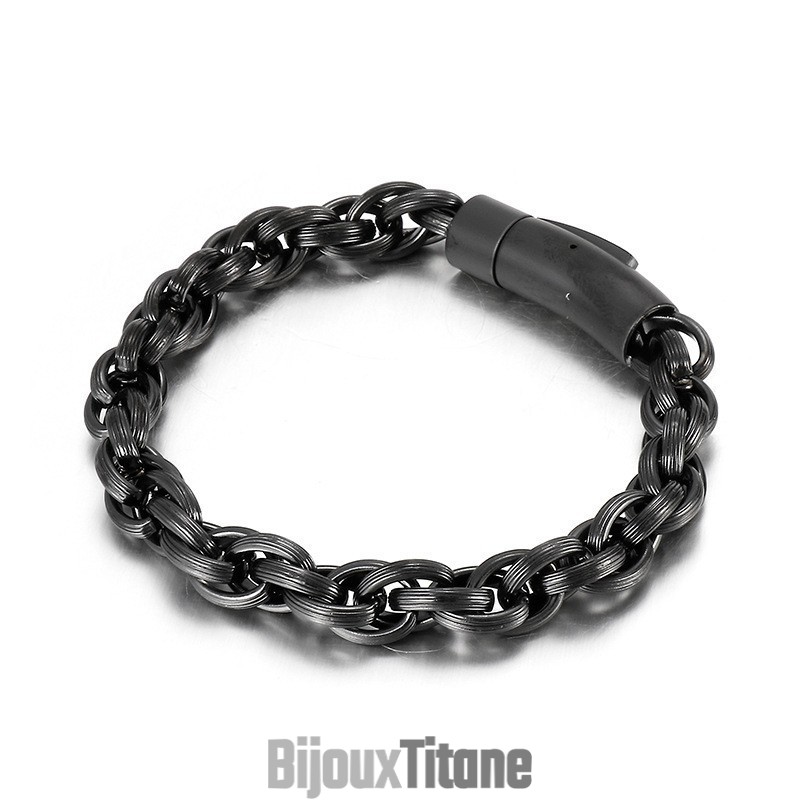 Bracelet En Titane Pour Homme, Style Motard, Simple Et Tendance Bracelet En Titane Pour Homme, Style Motard, Simple Et Tendance