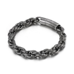 Bracelet En Titane Pour Homme, Style Motard, Simple Et Tendance