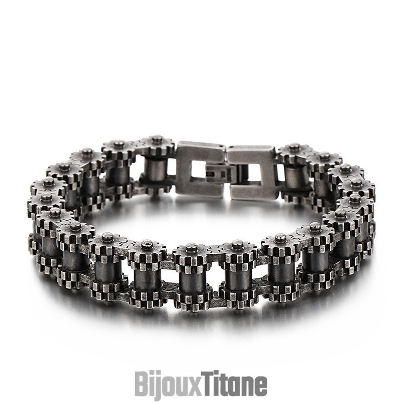 Bracelet De Vélo En Titane Pour Homme, Style Rétro Chic Et Tendance Bracelet De Vélo En Titane Pour Homme, Style Rétro Chic Et Tendance