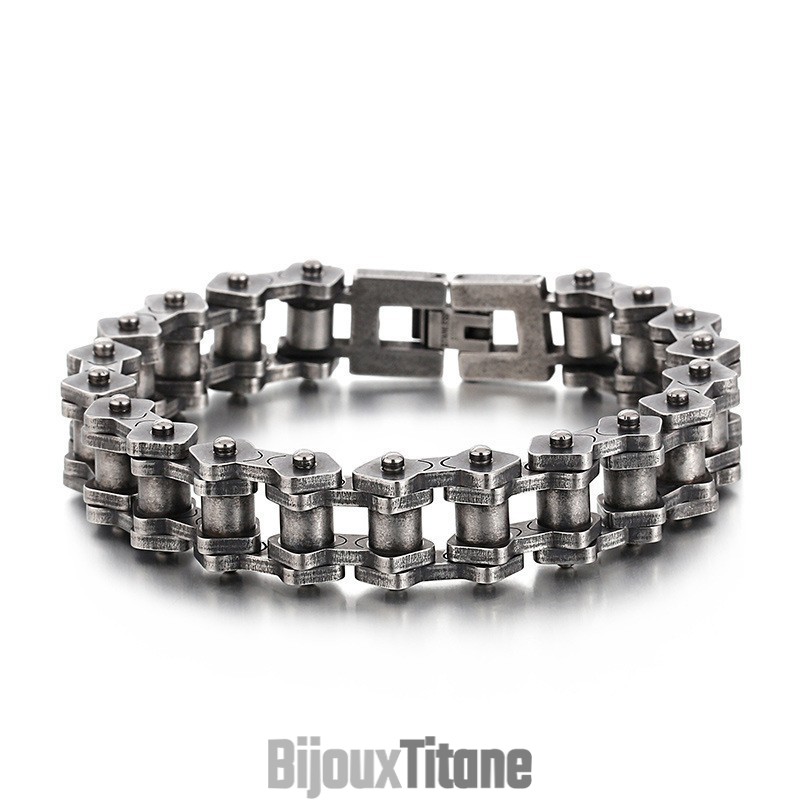 Bracelet De Vélo En Titane Pour Homme, Style Rétro Chic Et Tendance