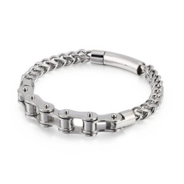 Bracelet De Motard En Titane Pour Hommes Et Femmes