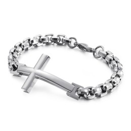 Bracelet Homme Tide En Titane Bracelet Homme Croix Carrée En Titane Accessoires Homme Tide