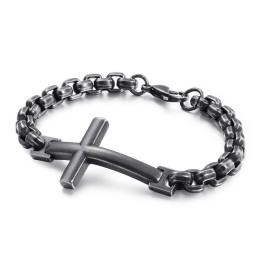 Bracelet Homme Tide En Titane Bracelet Homme Croix Carrée En Titane Accessoires Homme Tide