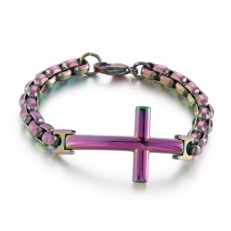 Bracelet Homme Tide En Titane Bracelet Homme Croix Carrée En Titane Accessoires Homme Tide