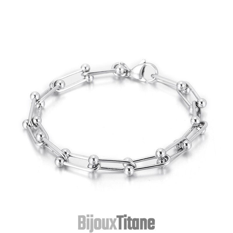 Bracelet À Boucle En Forme De Fer À Cheval En Titane Pour Homme Et Femme Bracelet À Boucle En Forme De U