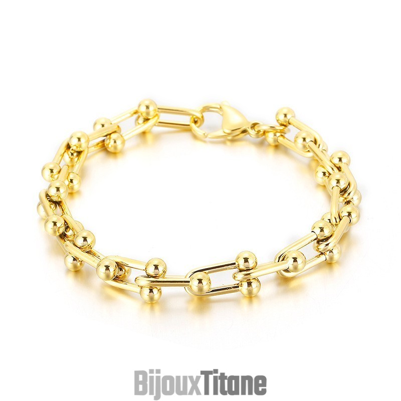 Bracelet À Boucle En Forme De Fer À Cheval En Titane Pour Homme Et Femme Bracelet À Boucle En Forme De U