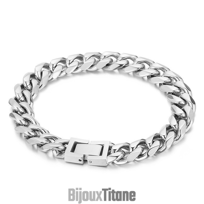 Bracelet En Titane Fait Main Pour Homme