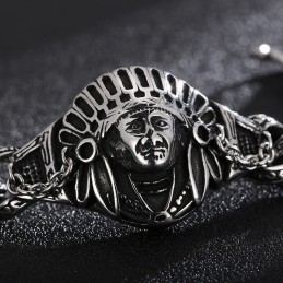 Bracelet En Titane Pour Homme, Motif Rétro Cool, Style Chef