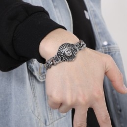 Bracelet En Titane Pour Homme, Motif Rétro Cool, Style Chef