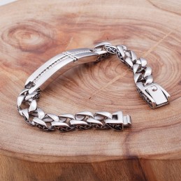Bracelet Croix En Titane Avec Diamants Pour Homme, Bijoux Vintage En Titane