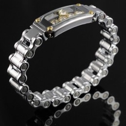 Bracelets En Titane Et Diamant Pour Hommes