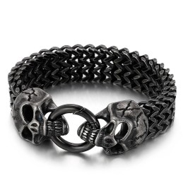 Bracelet Tête De Mort En Titane Chic Et Tendance À Vendre