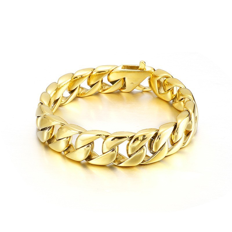 Bracelet Homme En Titane Noir Et Chaîne Pour Homme Bracelet Homme En Titane Noir Et Chaîne Pour Homme