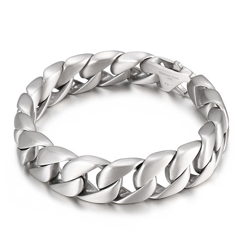 Bracelet Homme En Titane Noir Et Chaîne Pour Homme Bracelet Homme En Titane Noir Et Chaîne Pour Homme