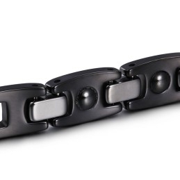 Bracelets Exquis En Titane Noir Pour Couple