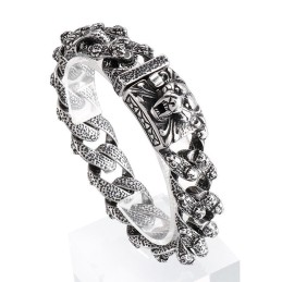 Bracelet Tête De Tigre Avec Animaux Du Zodiaque