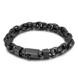 Bracelet À Double Anneau En O Plaqué Sous Vide Pour Homme