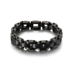 Bracelet En Titane Pour Homme, Combinaison De Textures Lourdes