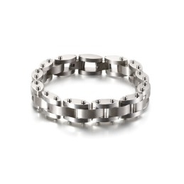 Bracelet En Titane Pour Homme, Combinaison De Textures Lourdes