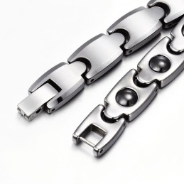 Bracelet Magnétique En Acier Tungstène Pour Homme