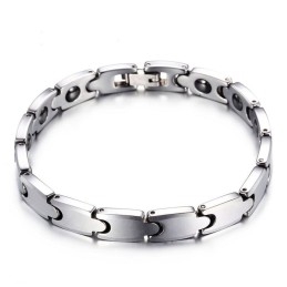 Bracelet Magnétique En Acier Tungstène Pour Homme